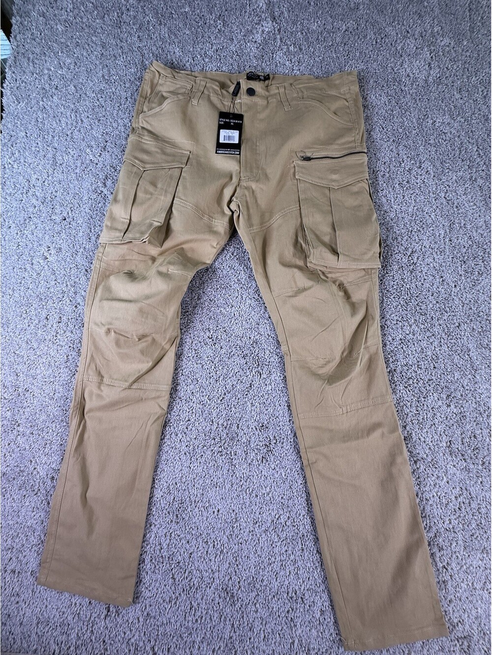 NWT American Stitch Men’s Khaki Pants Size XL Beige Stretch